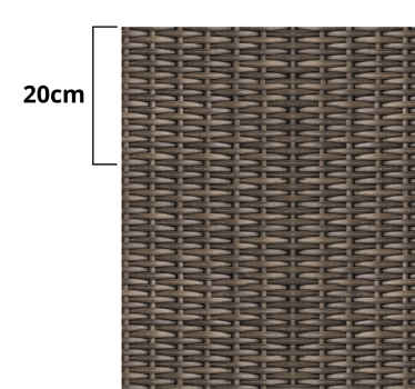 Woven Rattan Look Furniture Sticker - TenStickers