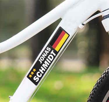 Fahrrad Aufkleber anpassbare Flagge - TenStickers