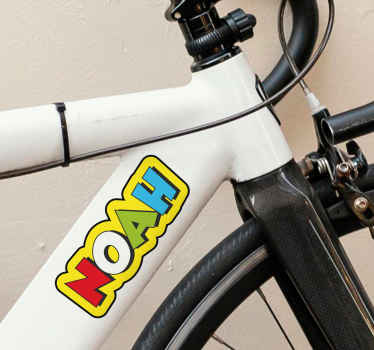 Kleurrijke gepersonaliseerde naamsticker - TenStickers