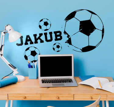 Fotbalové míče s fototapetou na zeď - TenStickers