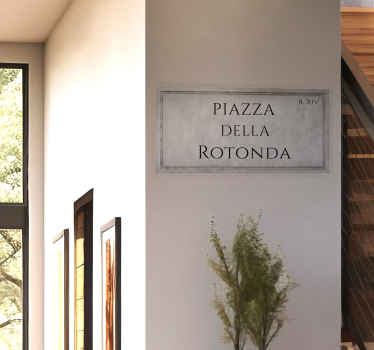 Adesivo personalizzato segnale stradale roma - TenStickers