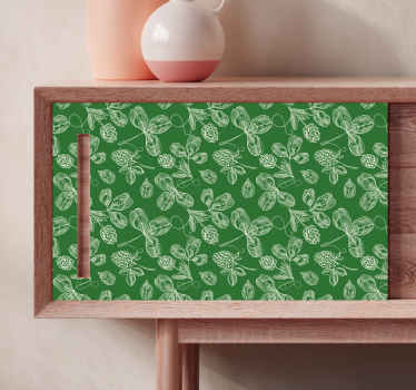 Obtlačok na nábytok so zelenou vetvičkou magnólie - Tenstickers