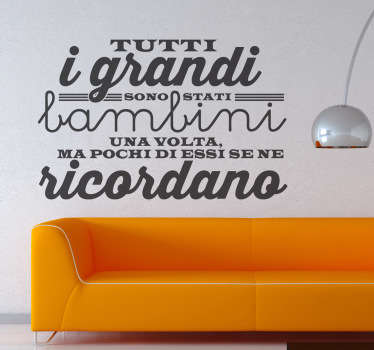 Sticker decorativo tutti i grandi - TenStickers