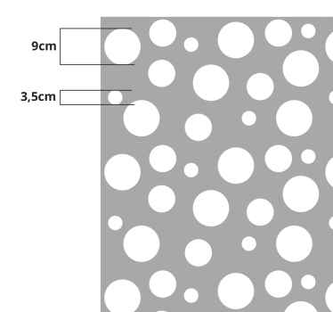 Fensteraufkleber transparente Kreise - TenStickers