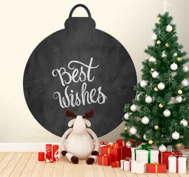 Julekugle silhuet julemærkat - TenStickers