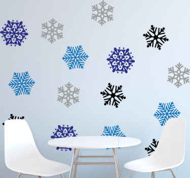 Snowflake Pattern Decorations nature wall sticker - TenStickers