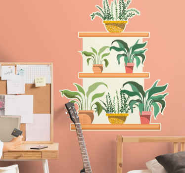 Wandtattoo Pflanzen topflaubarrangement - TenStickers