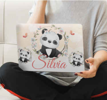 Cute Panda Theme laptop skin - TenStickers