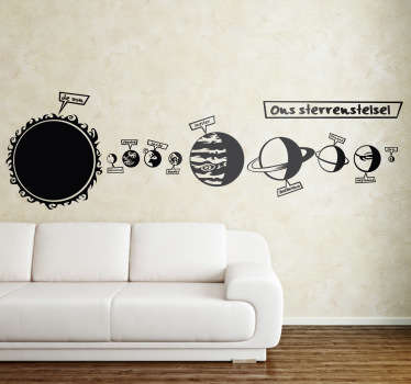 Sticker kinderen ons sterrenstelsel - TenStickers