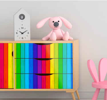 ρεαλιστικό αυτοκόλλητο έπιπλα από ουράνιο τόξο - TenStickers