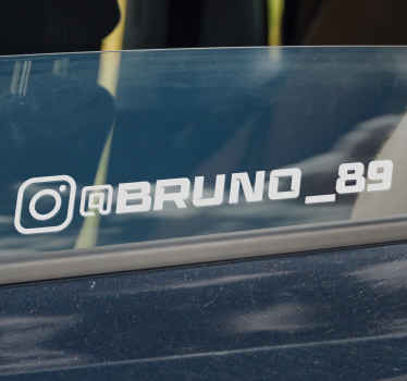 Instagram závodní samolepka na auto - TenStickers