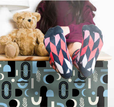 Wandtattoo geometrisch bezug mit geometrischem muster - TenStickers