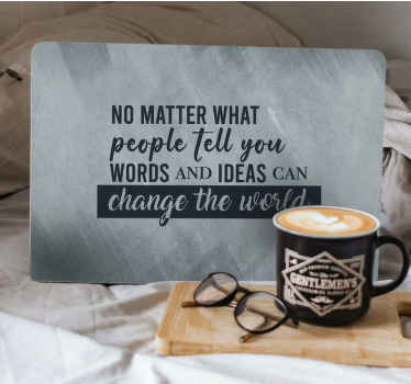 Decorar seu pc de uma forma incomum com nossas inspiradoras capas de pc de citações da sociedade de poetas mortos! Faça seu tempo de trabalho melhor! Compra online!
