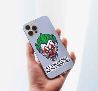 Det er din fødselsdag happy face iphone klistermærker - TenStickers