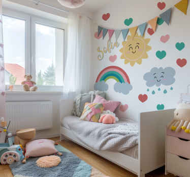 Vinilo ilustración feliz amanecer - TenVinilo