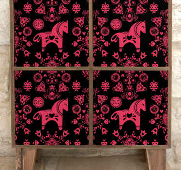 φολκλόρ εικονογράφηση επίπλων αυτοκόλλητο - TenStickers