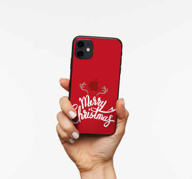 Festive Greeting Design iPhone sticker - TenStickers