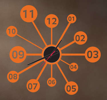 Science Wall Clock Sticker - TenStickers