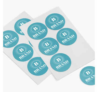 Vinilo oficina círculo personalizado con logotipo - TenVinilo