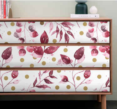 Ukrasna naljepnica koncept botaničkog lista - TenStickers