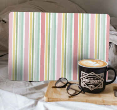 Striped Color Pattern laptop skin - TenStickers