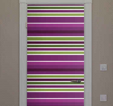 Bold Horizontal Stripes door sticker - TenStickers