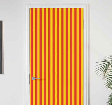 Bold Striped Pattern door sticker - TenStickers