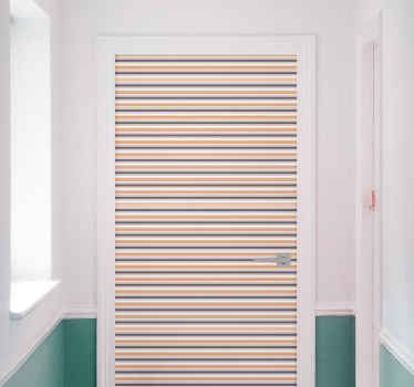 Striped Decorative Panel door sticker - TenStickers