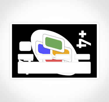 Kreditkarten Aufkleber Uno farbkarten-designs - TenStickers