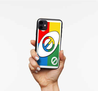 Pegatina iPhone cubierta estampada colorida - TenVinilo