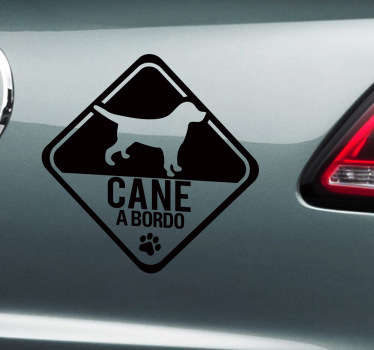 Sticker decorativo cane a bordo invertito - TenStickers