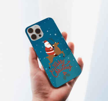 Seasonal Cheer iPhone sticker - TenStickers