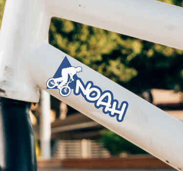 Bmx-naam Fiets stickers met naam - TenStickers