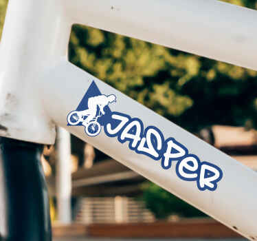 Bmx-naam Fiets stickers met naam - TenStickers