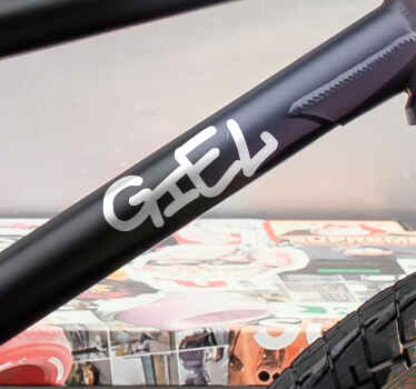 Bmx-stijl Fiets naamsticker - TenStickers
