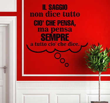 Sticker decorativo frase Aristotele - TenStickers
