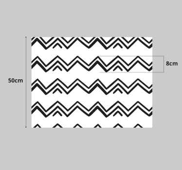 Chevron Motif Accent furniture sticker - TenStickers