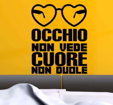 Sticker proverbi occhio non vede - TenStickers