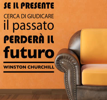 Sticker decorativo frase Churchill - TenStickers