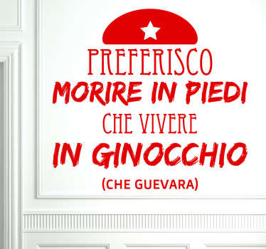 Sticker decorativo morire in piedi - TenStickers