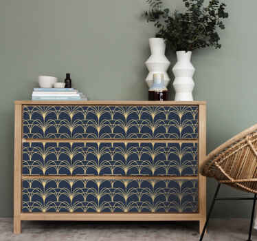 μοντέρνα τέχνη χρυσαφί μοτίβο επίπλων μοτίβο - TenStickers