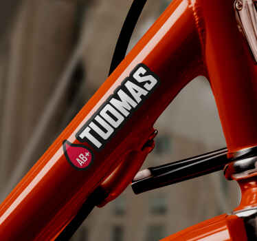 Lippu nimeltä veriryhmä pyörätarra - Tenstickers