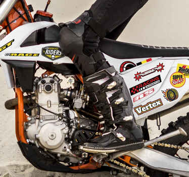 Motorrad Aufkleber einzelnes bombenpaket - TenStickers