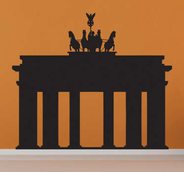 Brandenburg Gate Silhouette Decal - TenStickers