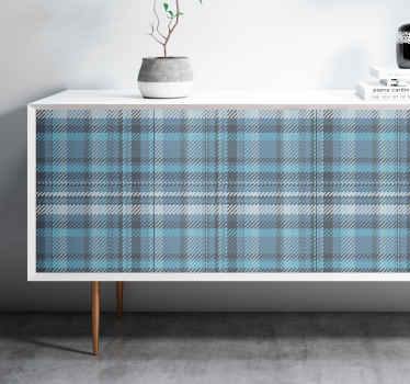 Plaid Pattern Surface object sticker - TenStickers