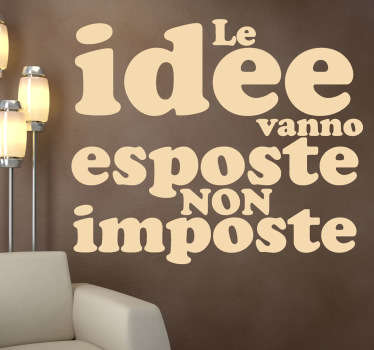 Sticker decorativo esporre idee - TenStickers