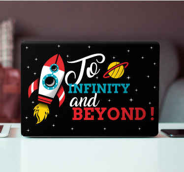 Rocket Launching Adventure laptop skin - TenStickers