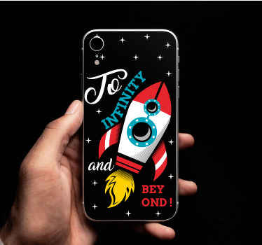 ROCKET TO INFINITY iPhone sticker - TenStickers
