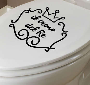 Sticker decorativo trono del re - TenStickers