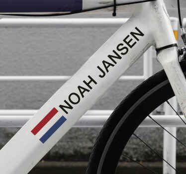 Racefiets fiets sticker - TenStickers